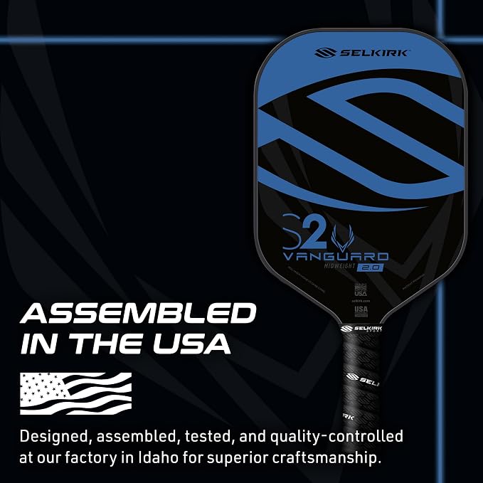 Selkirk Sport Vanguard Hybrid Pickleball Paddle | Carbon Fiber Pickleball Paddle with a Polypropylene X5 Core | Pickleball Rackets