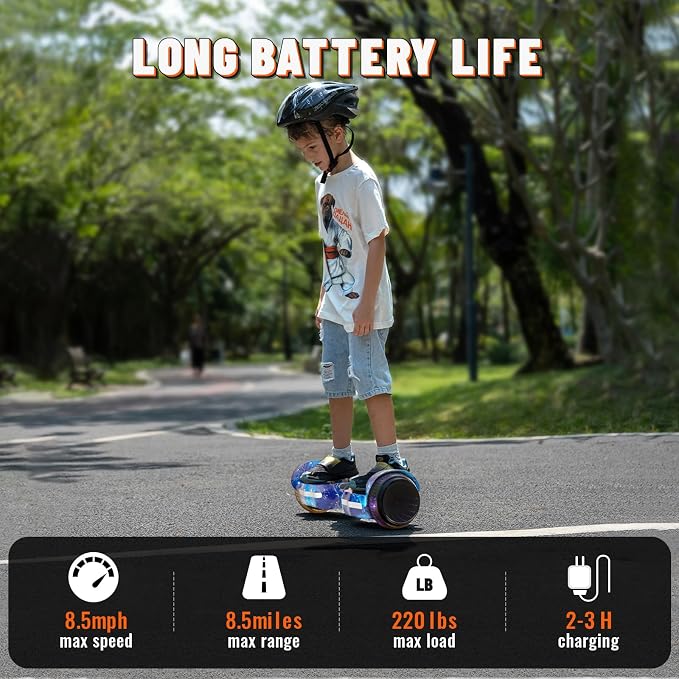 SIMATE Scooter, Colorful LED Light-Up Wheels, Bluetooth Speakers and APP, Dual 250W Motors, 8.5 mph Max Speed & 8.5 Miles Max Range, Gifts for Kids Adults Girls Boys