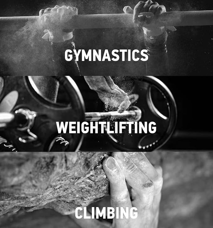 Primo Chalk Resealable Bag: Loose Chalk for Weightlifting, Rock Climbing, & Gymnastics, Made in The USA, Chalk Ball Refill for Superior Grip