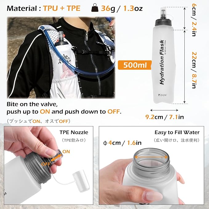 TRIWONDER Hydration Vest Running Backpack for Men & Women, Water Pack for Hiking, Camping, Climbing & Cycling, Lightweight Daypack