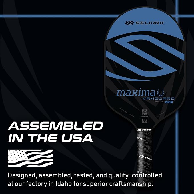 Selkirk Sport Vanguard Hybrid Pickleball Paddle | Carbon Fiber Pickleball Paddle with a Polypropylene X5 Core | Pickleball Rackets
