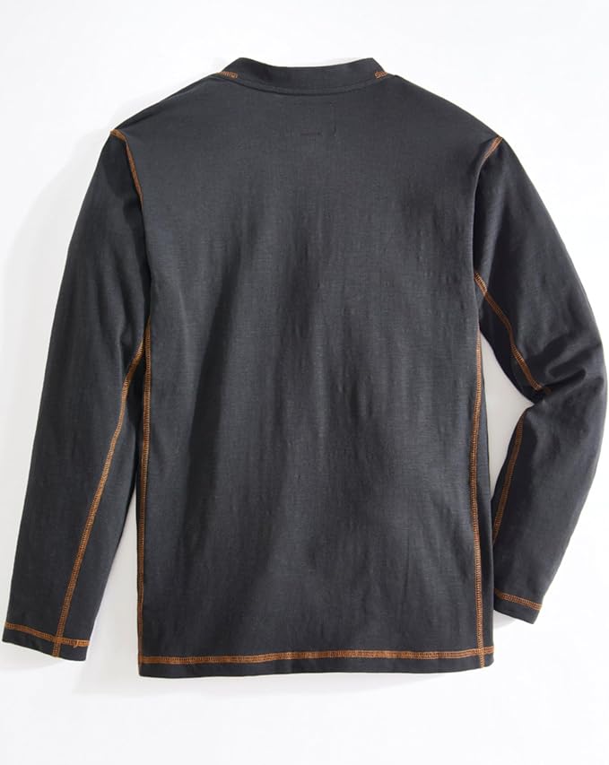 Venado Henley Long Sleeve Shirts for Men - Mens Henley with Flex Material