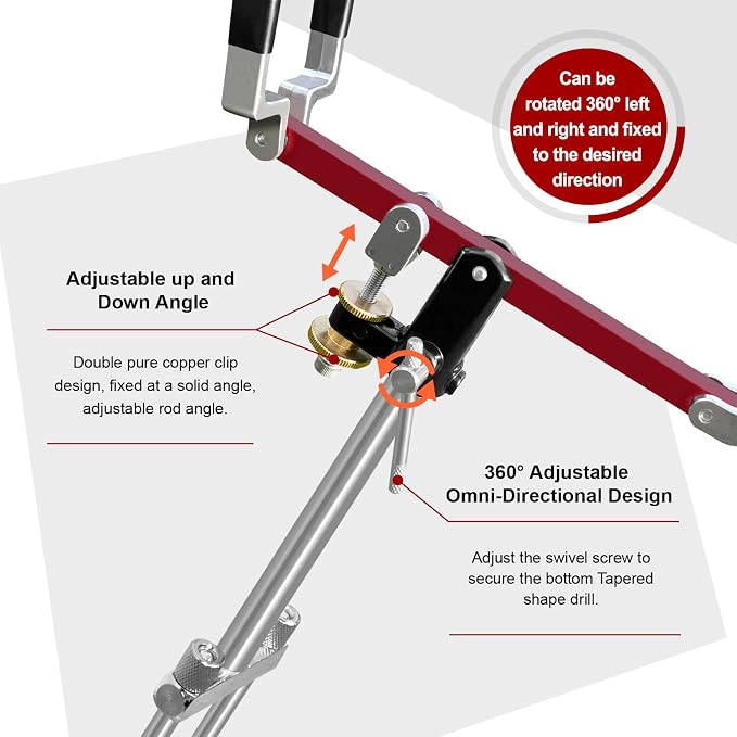 Fishing Rod Holders, 360 Degree Adjustable Fishing Pole Holders for Ground, Multifunctional Stainless Steel Beach Fishing Rod Holder Fishing Gifts for Men