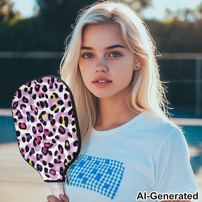Blue Camo Corgi Pattern Print Pickleball Paddle Covers Only Paddles Holder Sleeve Fits Most Rackets