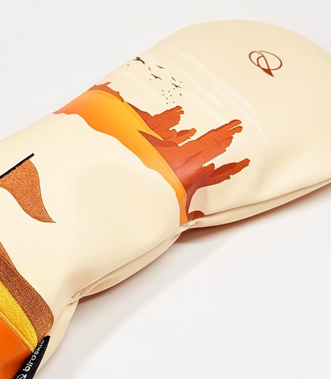 Golf Driver Headcover birdskie Premium Leather Head Cover. Digitally Printed and Embroidered Design. Head Cover for Your Driver by birdskie.