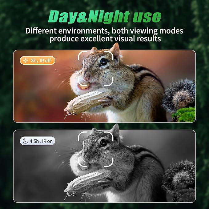 Night Vision Goggles, 4K Full-Color Night Vision Binoculars for Adults,Large-Capacity Rechargeable Battery with 32GB TF Card, 20X Digital Zoom & 3'' Large Screen，Suitable for Camping & Fishing
