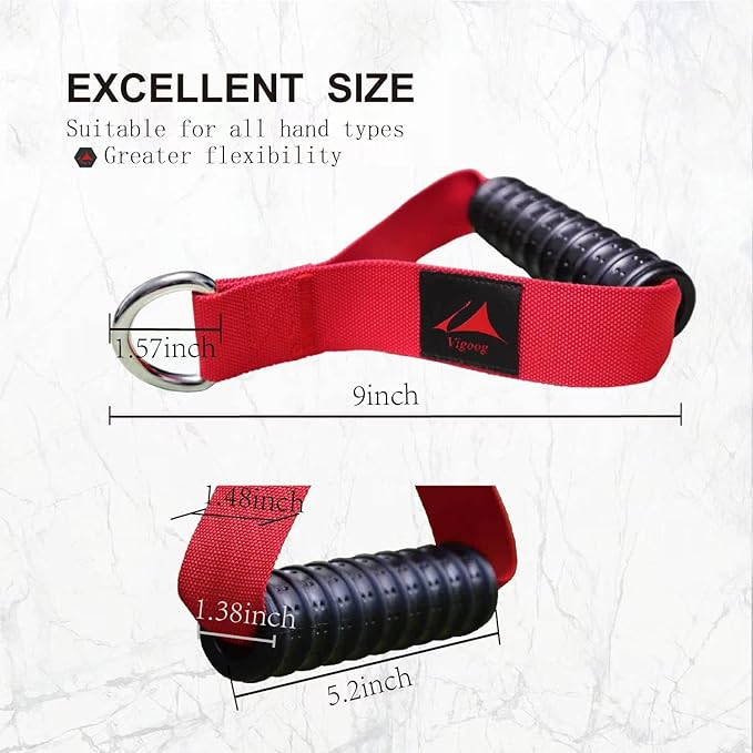 Heavy Duty Gym Workout Handles Attachment for Cable Machine,Resistance Band,Pulley System Home Exercise Equipment, Comfortable and Stronger Grip