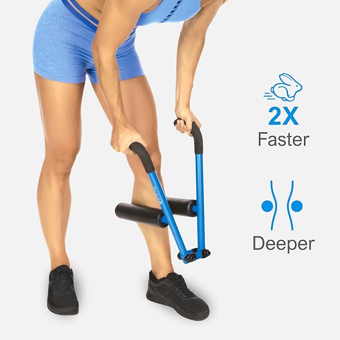 DoubleUP Roller Therapy Kit - Muscle Massager with Lever-Action Pressure Control and Quick-Change Rollers