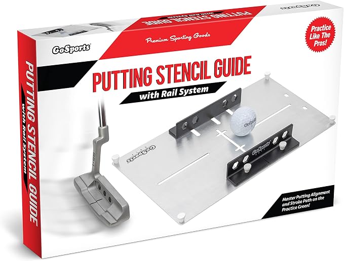 GoSports Golf Putting Alignment Stencil and Gate Set - Versatile Putting Aid for 10+ Drills