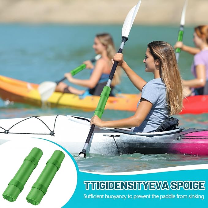 Hiboom 2 Pcs Paddle Float Kayak Paddle Accessory Adjustable Oxford Cloth Paddleboard Stand Up Accessory High Density Foam with Hook and Loop Closure Flotation Kayaks Canoe Paddles