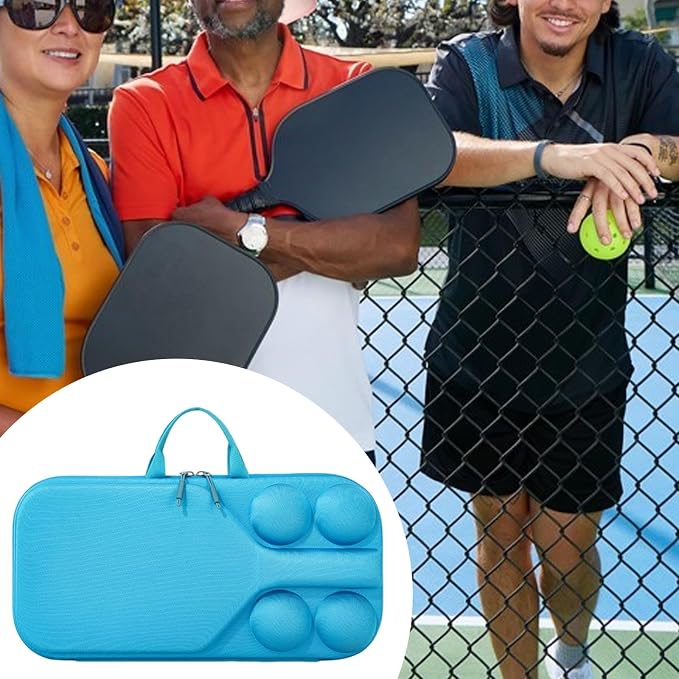 Hard Case Pickleball Racket Storage Bag with Handle for Outdoor Activities