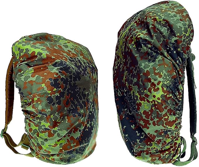 Mil-Tec Flecktarn Rucksack Waterproof Camouflage Cover for Hunting Fishing Backpack size up to 130 Liters