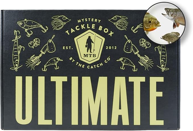 Catch Co Mystery Tackle Box Panfish & Trout Fishing Kit | Panfish, Trout, Perch, Sunfish, Bluegill, Fishing Gift, Fishing Gifts for Men, Lures, Baits