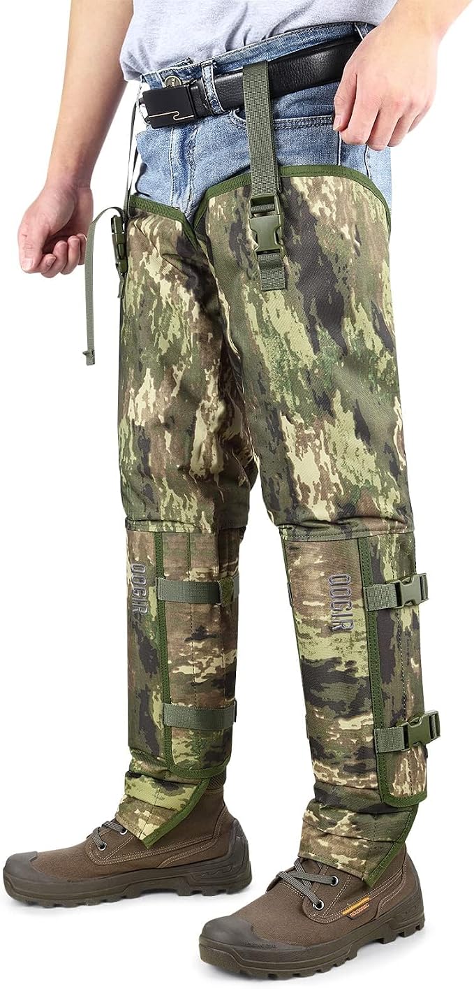 Snake Chaps: Snake Gaiters for Men Offer Snake Bite Protection from Ankle to Thigh