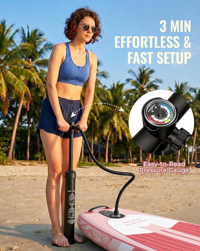 11'x34 Inflatable Paddle Board for Adults Youth, Extra Wide 430LBS Capacity SUP, Stable 2-3 Person Family for Lake Ocean Fishing Surfing Yoga, Includes Accessories