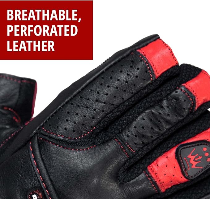 Weightlifting Gloves for Gym Fitness Crossfit Bodybuilding - Workout Gloves for Men & Women - Dominator Leather Crossfit Cross Training Gloves Wrist Strap Wrap - Best Weight Lifting Gloves with Wrist Support for Heavy Lifting - 1 Year Replacement Warranty