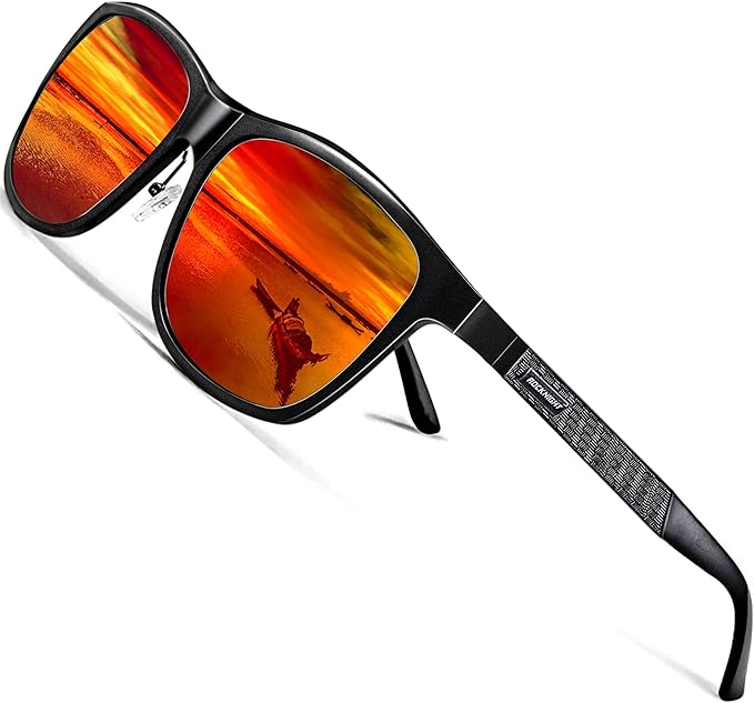 ROCKNIGHT Polarized Driving Sunglasses with Spring Hinges