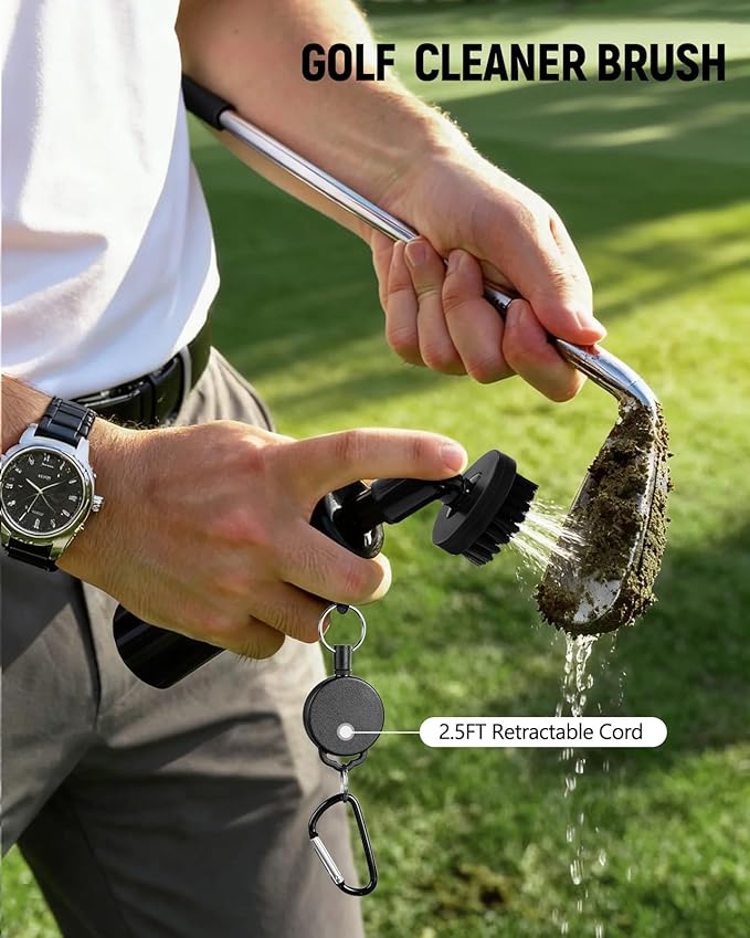 Golf Gift for Men and Women - Golfing Accessories Kit Golf Gift Set for Birthday Valentines Day with Handy Case, Balls, Tees, Divot Tool, Score Counter, Club Cleaner, Towel, Card for Golfer