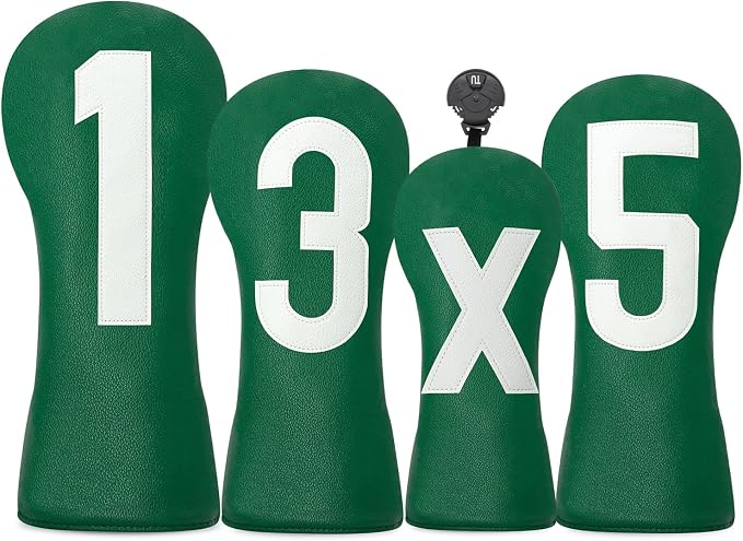 Premium Golf Head Covers - Golf Driver Head Covers, Protects Against Scratches and Damage, Specifically Designed for Fairway Woods.