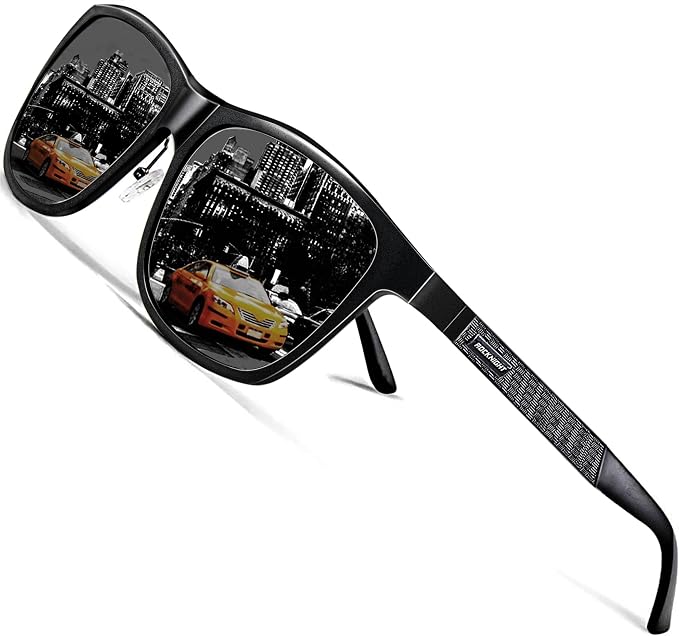 ROCKNIGHT Polarized Driving Sunglasses with Spring Hinges