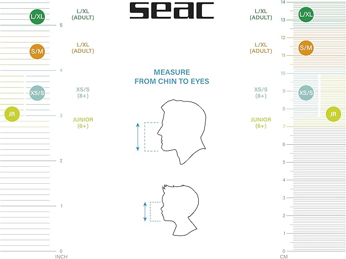 SEAC Magica Full Face Snorkeling Mask Comfortable for Smaller Faces