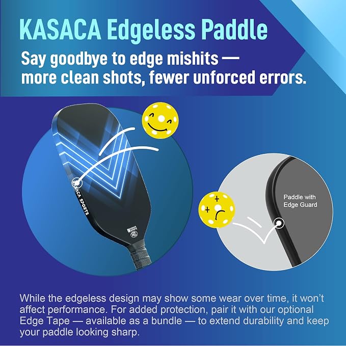 Pickleball Paddles, USAPA Carbon Fiber Pickleball Paddle with Pickle Ball Paddle Cover, Pickle Ball Raquette Pickle Ball Racket Edgeless Style