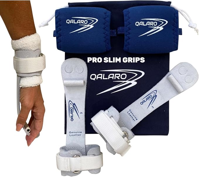 Hook & Loop Leather Grips for Girls Gymnastics | Dowel Grips, 4" Wristbands | Gymnastics Grips for Girls | Youth Bar Grips | Gymnastics Gloves