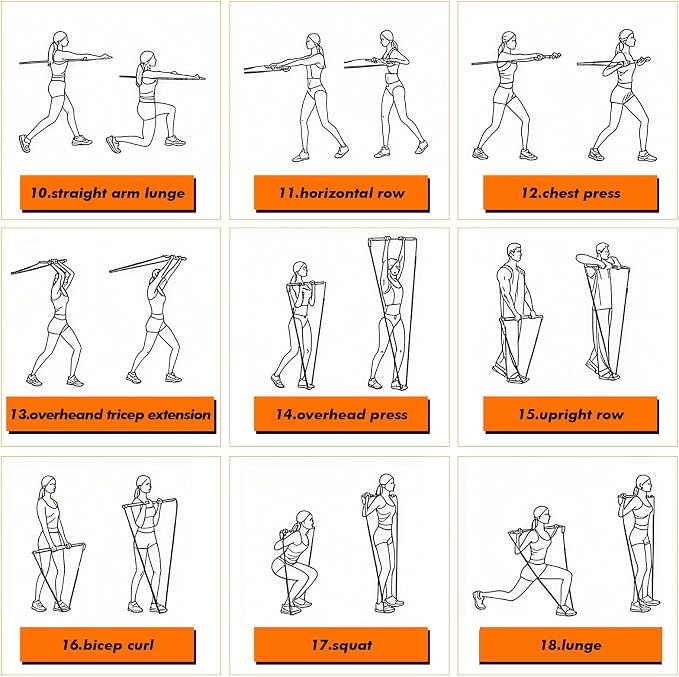 Shappy 1 Set Golf Swing Trainer Set - Sport Practice Aid System for Improving Swing Mechanics Core Strength Muscle Memory - Including Training Stick, Door Anchor, Resistance Band & Safety Strap