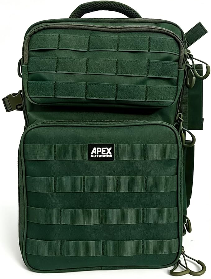 Fishing Backpack with Rod Holder, Fishing Tackle Bag | Large Capacity Waterproof Back Pack for Fishing Gear & Equipment, Fishing Gifts for Men & Fisherme