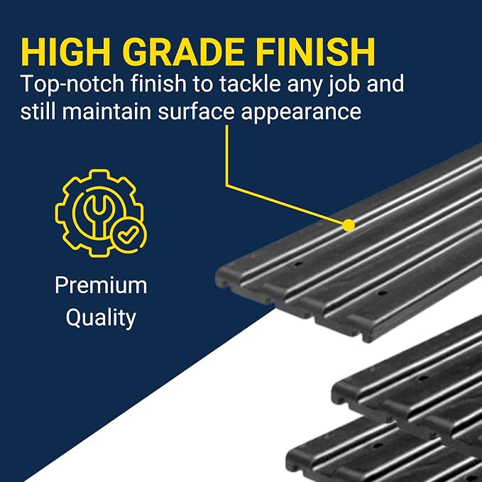 TIE Down 86164 Bunk Slicks -3 in. x 16 in. 10 Pieces Black Standard Universal Fitment Direct Bolt-On Easy to Install Fits 2" x 6" and 2" x 4" Bunk Boards USA Made