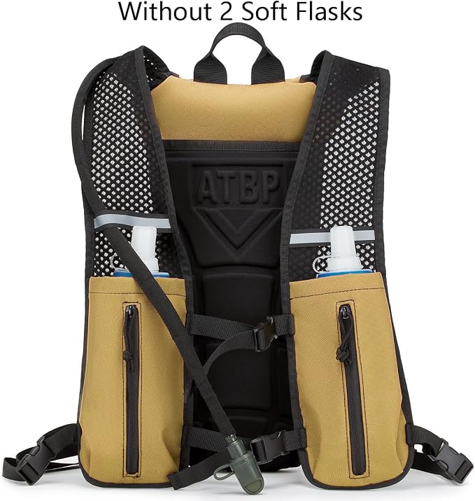Running Hydration Vest Pack Tactical 3L Water Bladder Backpack Bag for Cycling Marathon Hiking Daypack Men & Women