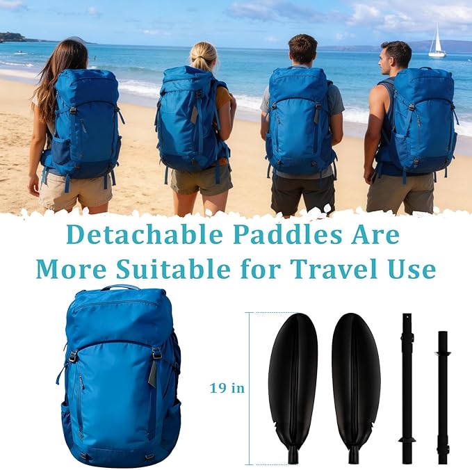 Floating Kayaking Oars,Paddle Board Paddle Detachable Adjustable Alloy Shaft Lightweight Ideal for Kayak Surfing Water Sports Adults Beginners