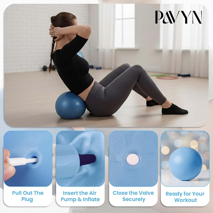 Pilates Kit for Women – 16 Pcs Home Pilates Equipment Set with Magic Circle Ring, Ball, 5 Resistance Bands, Yoga Strap, Ankle Weights, Grip Socks & More | Pilates Starter Kit