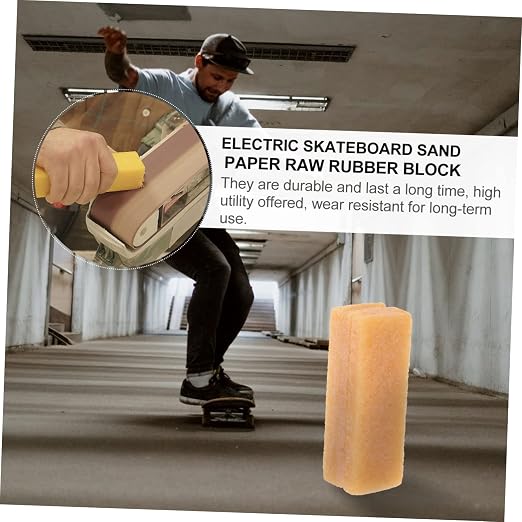 YARNOW 2pcs Abrasive Belt Cleaner Block for Skateboards Rubber Grip Tape Sanding Discs Cleaning Eraser for Sawdust Essential Tool for