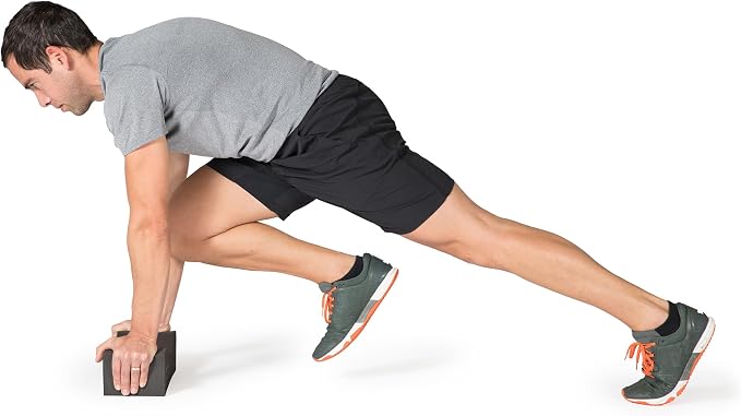 OPTP Performance Block – Contoured Foam Exercise Block for Yoga, Pilates & Physical Therapy - Core Strength, Stretching & Functional Fitness Support, Includes Exercise Guide, Made in the USA