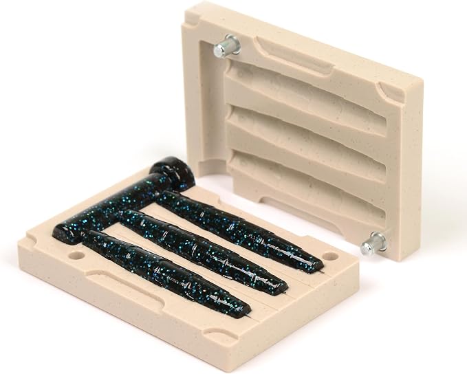Soft Plastiс Lure Mold Making Injection Molds Fishing Googan Rattlin NED Stick 3'' Three Cavity