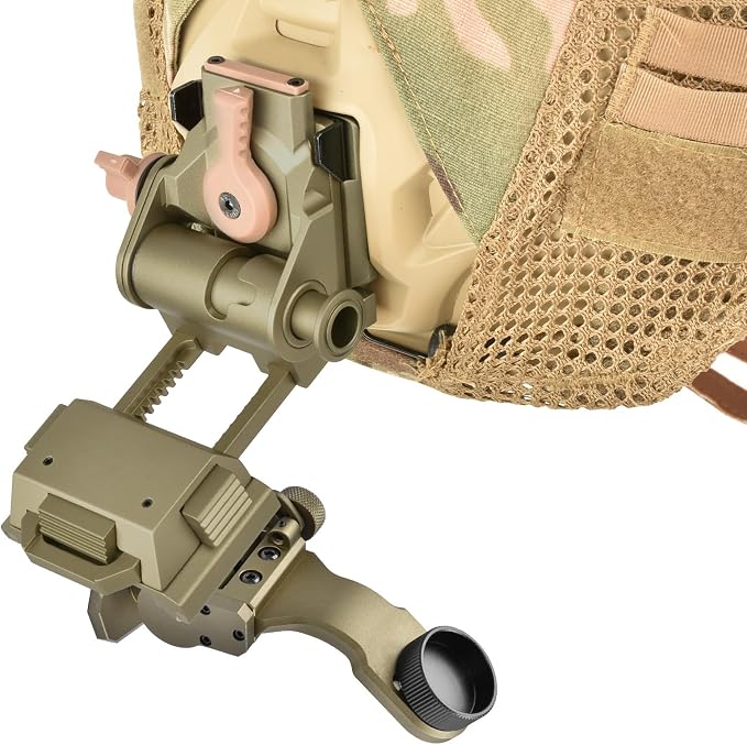 Dovetail Night Vision J Arm PVS 14 J-arm Headmount Mount NVG Helmet Mount Dovetail G24 Metal J arm NVG Mount for Goggles Binoculars All Models of PVS-14 Mount