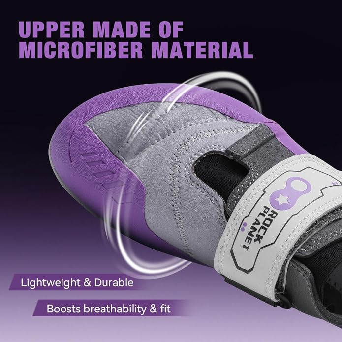 Climbing Shoes Men Lightweight Strong Anti-Slip Indoor Outdoor Rock Climbing Gym Training Beginner to Pro Performance