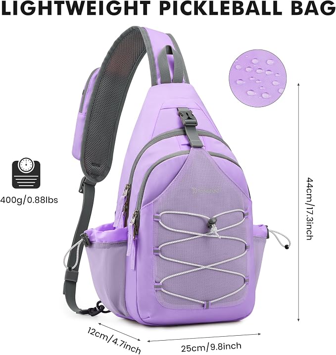 G4Free Pickleball Sling Bag for Women - Lightweight Crossbody Sports Bag