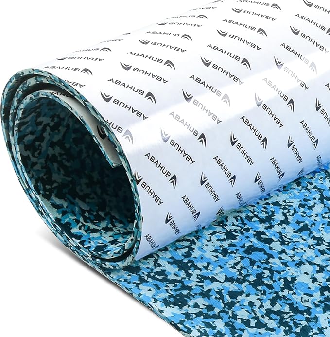 Abahub EVA Foam Boat Flooring Brushed Pattern Marine Decking Sheet with Self-Adhesive Carpet for Motorboat Kayak Surfboard SUP 96''x16''/47''