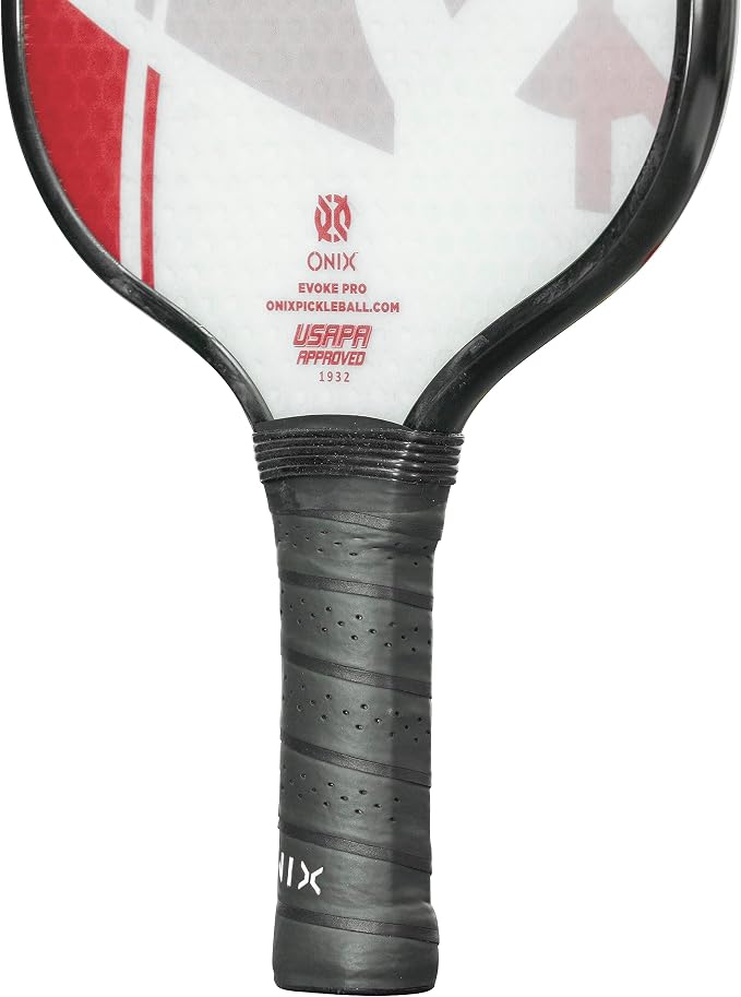 Onix Evoke Pro Composite Face Incredible Touch Maximum Control and Spin Pickleball Paddle – Polypropylene Honeycomb Core with Protective Edge Guard Widebody Shape