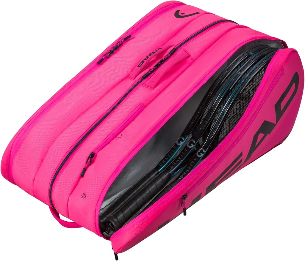 HEAD Tour Racquet Bag XL (12R) Tennis Bag - Holds Up to 12 Racquets, CCT+ Climate Control Technology, 3 Main Compartments, Shoe Pocket & Backpack Carry System