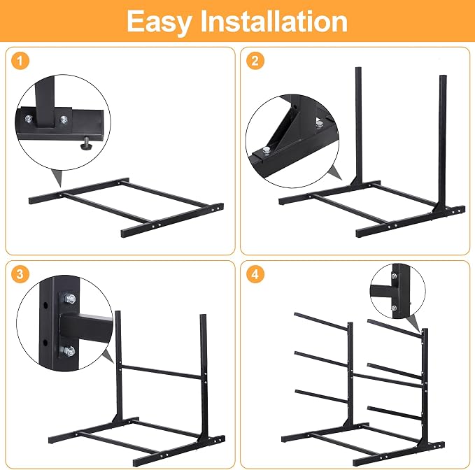 Kayak Storage Rack, Adjustable Kayak SUP Stand, Weatherproof and Heavy Duty Surfboard Storage Rack, Hold up Kayaks, SUPs, Paddleboards, Canoes