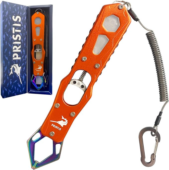 Pristis Exquisite Outdoor Fishing Equipment Combination, High Strength Fish Gripper & Athletic Waterproof Socks (Small), Nice Gift for Family