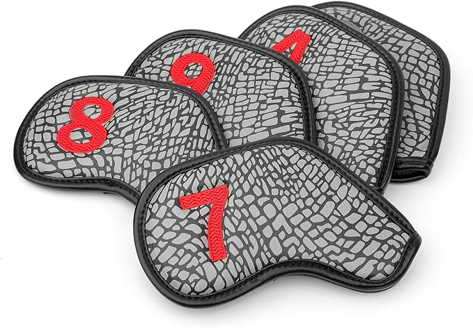 Colorful Number Golf Iron Head Covers Iron Headovers Wedges Covers 4-9 ASP 9pcs