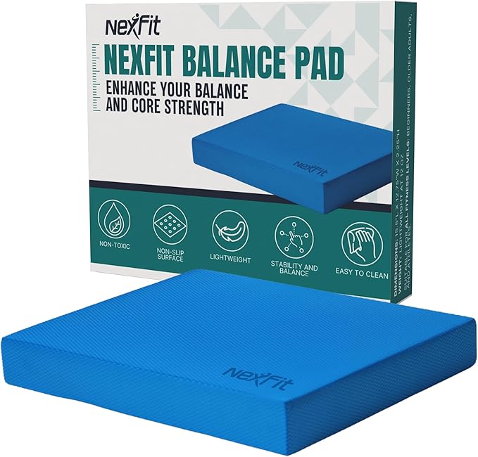 High-Density Balance Pad - Durable TPE Foam Balance Pad Physical Therapy, Foam Exercise Pad with Non-Slip Surface, Lightweight for Home & Gym Workouts, Core Strength & Balance Enhancement