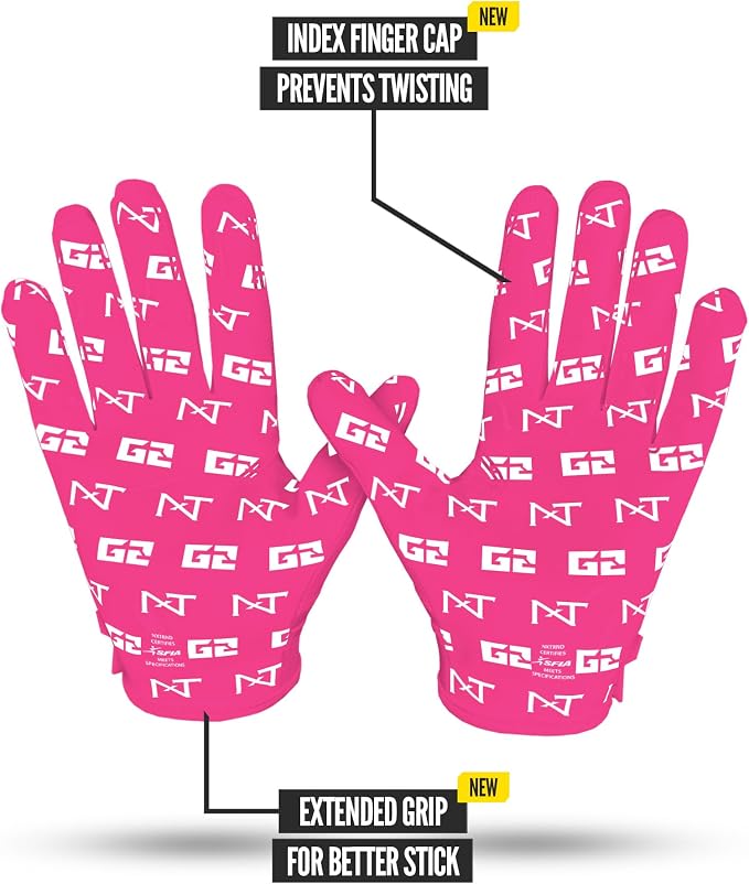Nxtrnd G2 Pro Football Gloves, Men's Ultra Sticky Elite Receiver Gloves