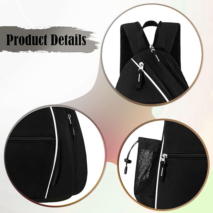 Pickleball Organizer Backpack Paddle Carrying Bag with Water Waterproof Oxford Nylon Lightweight Design Suitable for Sports Gift