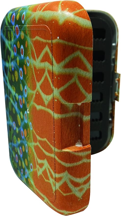 Brook Trout Colored Fly Box with extra Leaf
