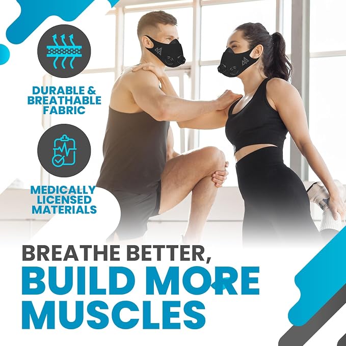 TRAININGMASK - 2.0 Turn Flow - Resistance Training Mask® - Fitness Mask, High Altitude Mask, Workout Mask